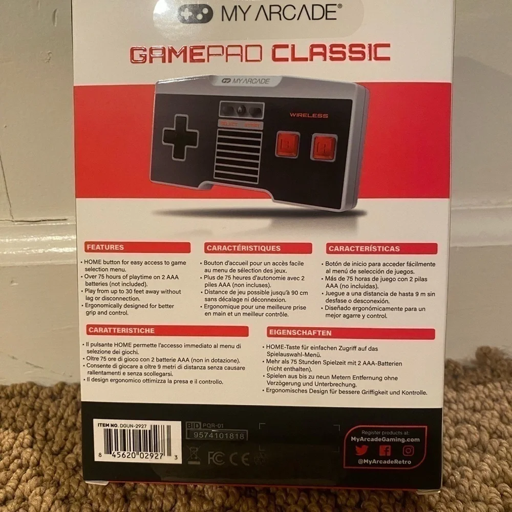 💥My Arcade GamePad Classic Wireless Controller for NES New In Box